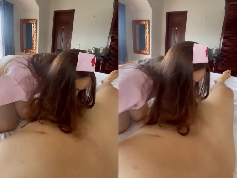 Chịch em ngành cosplay nhân viên bênh viện trong nhà nghỉ || p1